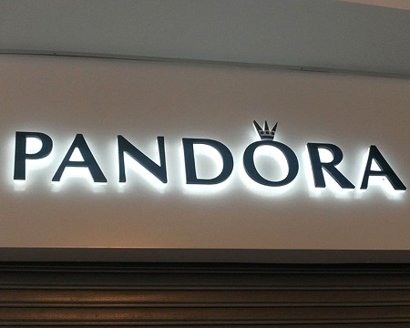 Буквы с контражурной подсветкой